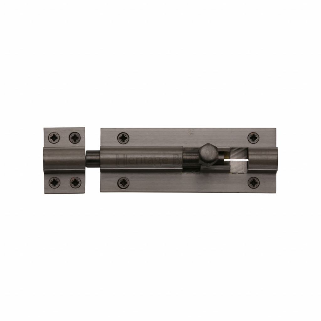 M Marcus Heritage Brass Door Bolt Straight 100 x 38mm